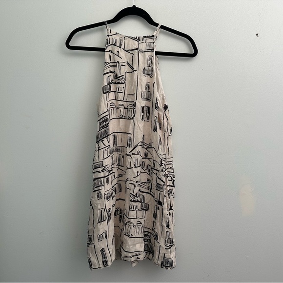 Bella Dahl off-white high neck cut out dress - Picture 2 of 4